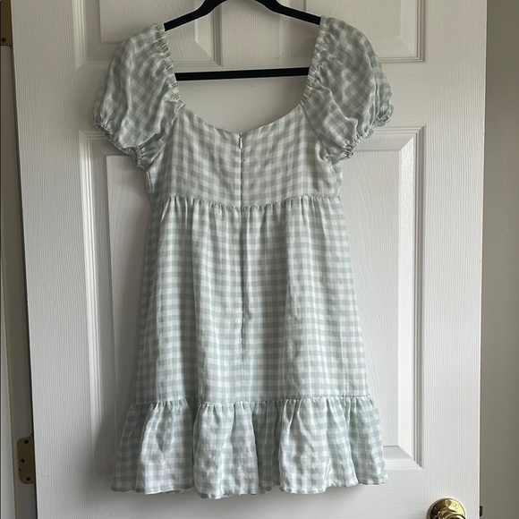 Full Tilt Gingham Puff Sleeve Dress - Picture 2 of 8